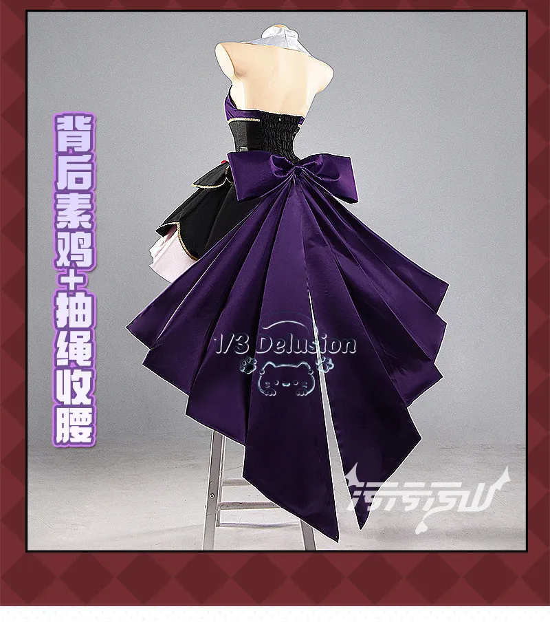 

Anime Meitantei Pretty Cure Moria Luluka Cosplay Costume Party Role Play Halloween Outfits for Woman 1/3 Delusion