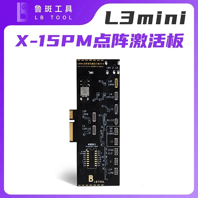 

LuBan L3 MiNi программатор для iPhone X-15 Pro Max True Tone Face ID точечный проектор аккумулятор инструмент для чтения и записи данных