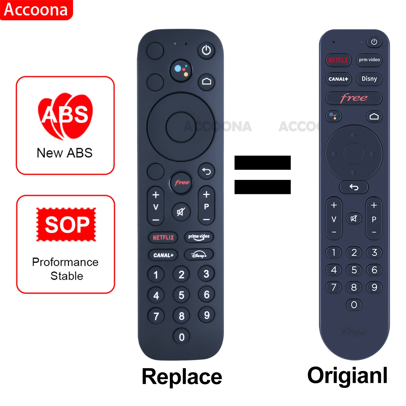 Voice remote control for Freebox Pop TV box