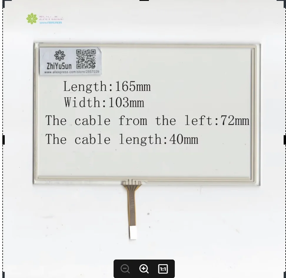 Wholesale 165mm*103mm 7inch 4 line touch screen panel 165*103 Sensor glass Compabible for GPS CAR