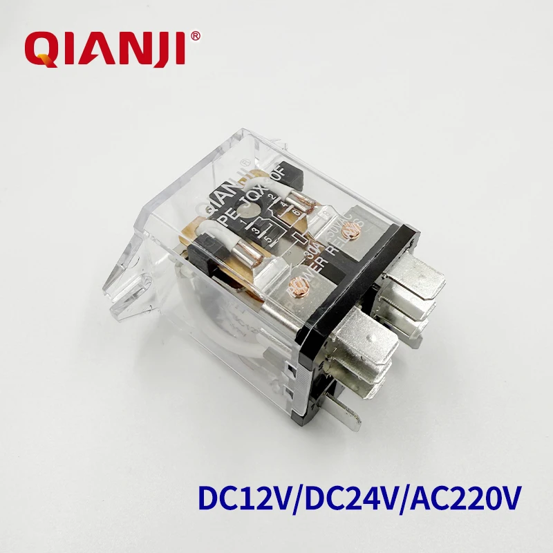 

1Pcs QIANJI Relay JQX-30F-DC12V-2Z JQX-30F/DC24V-2Z JQX-30F-AC220V-2Z 8Pin 30A DC12V DC24V AC220V Intermediate Relay