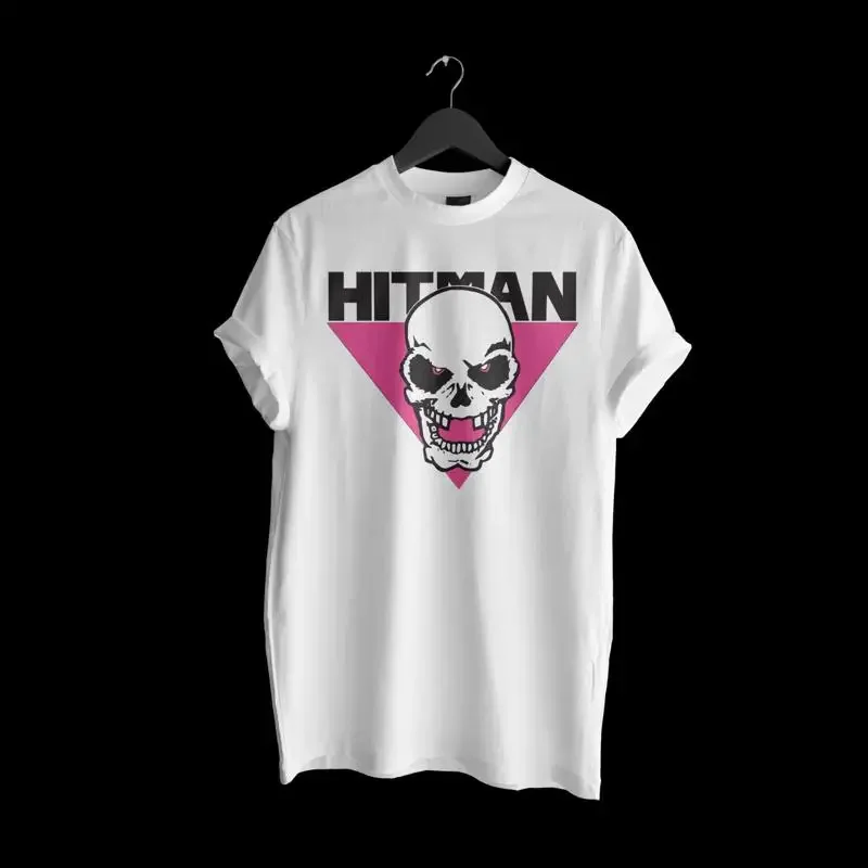 Bret The Hitman Hart Weißes Baumwoll-T-Shirt in voller Größe S 5XL TT1208