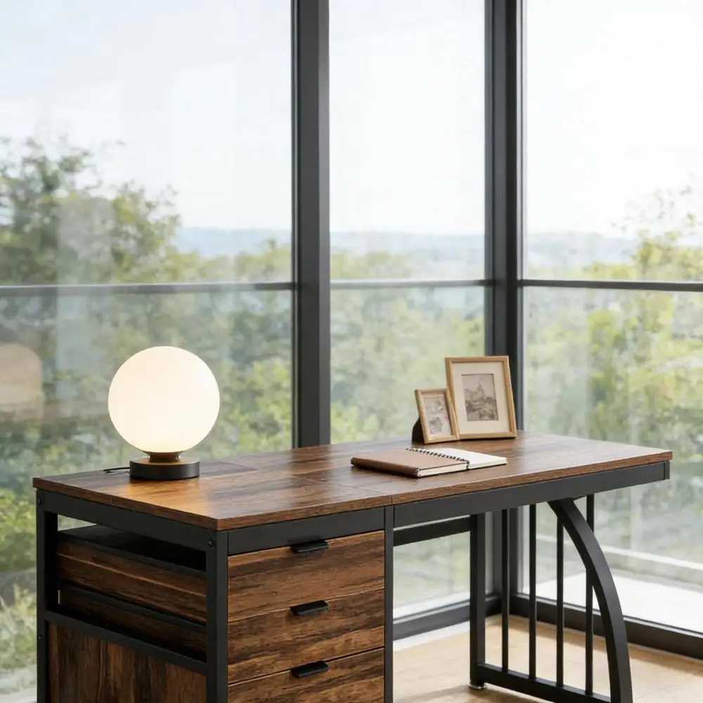 Extensive Office Desk,Computer Desk,Elegant Writing Desk