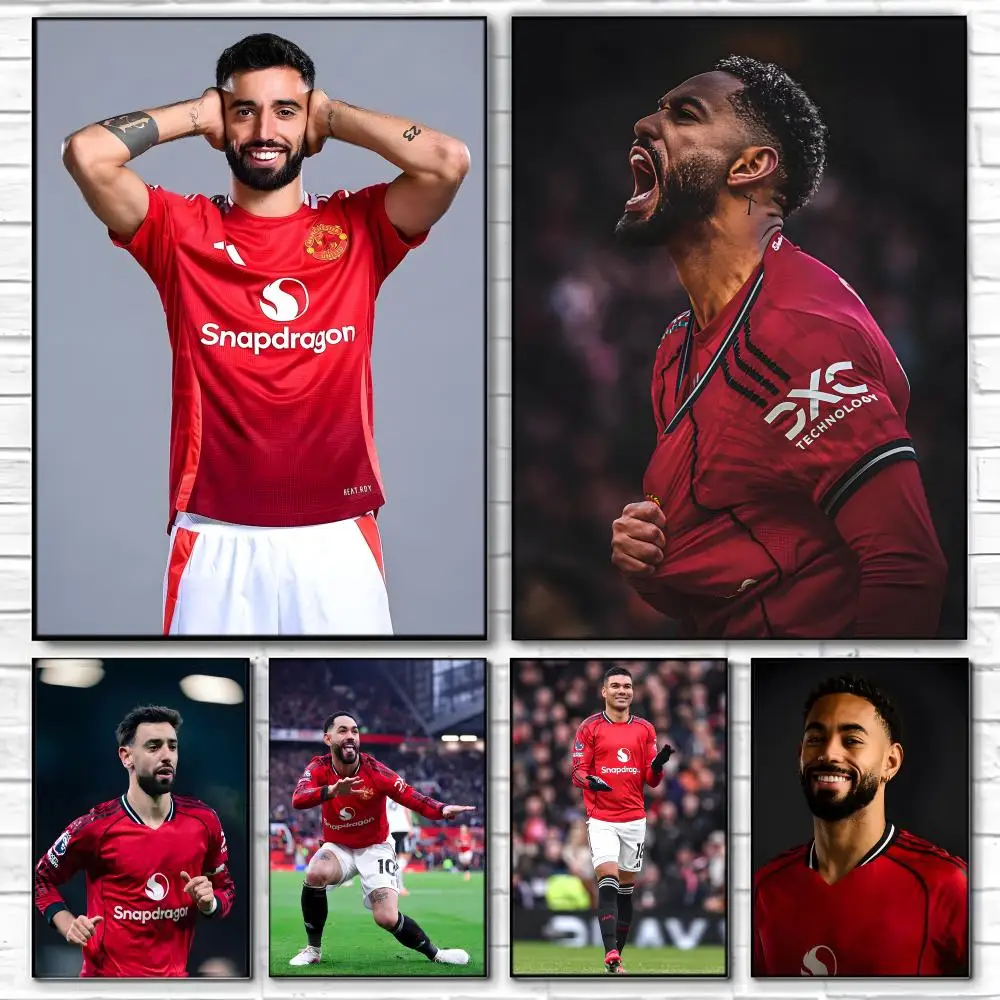 Athlete B-Brazilian Football Player Poster  Self-adhesive Art Waterproof Paper Sticker Coffee House Bar Room Wall Decor
