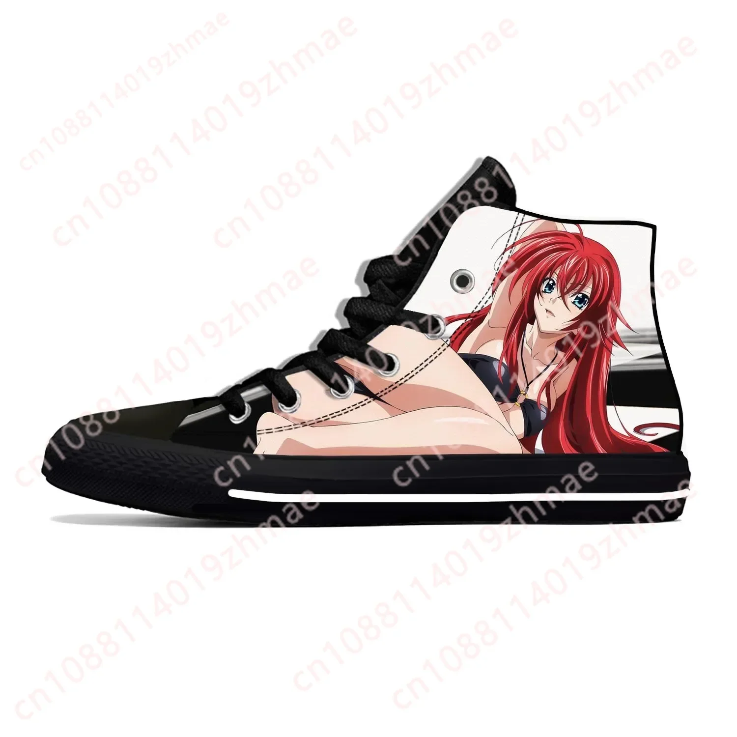 

Повседневная тканевая обувь High School DxD Rias Gremory с 3D-принтом, легкие дышащие кроссовки унисекс с высоким верхом