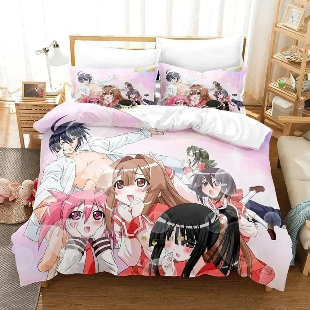 3d Anime Seto no hanayome My Bride is a Mermaid Bedding Set Printed With Pillowcase Duvet Cover Soft Queen King Bedclothes Home