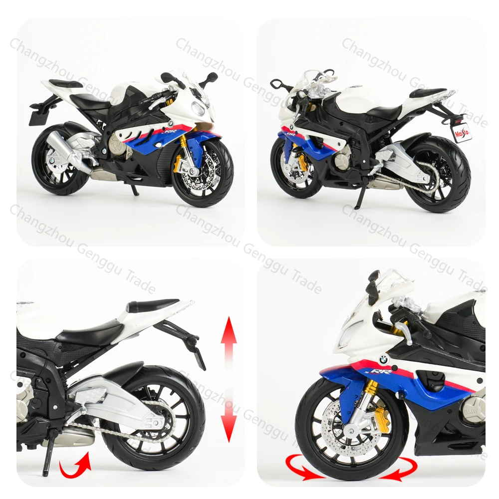 Maisto 1:12 BMW S 1000 RR Die Cast Vehicles Collectible Hobbies Motorcycle Model Toys