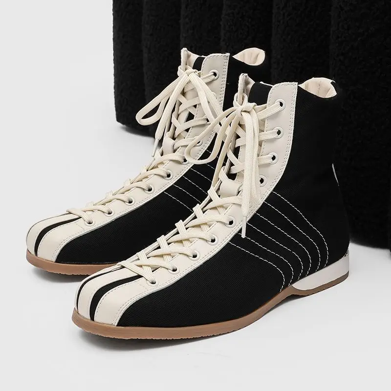 

Мужские борцовские ботинки высокого качества, домашние боксерские кроссовки для мужчин, противоскользящие мужские кроссовки для тренировок в тренажерном зале, мужские боксерские кроссовки