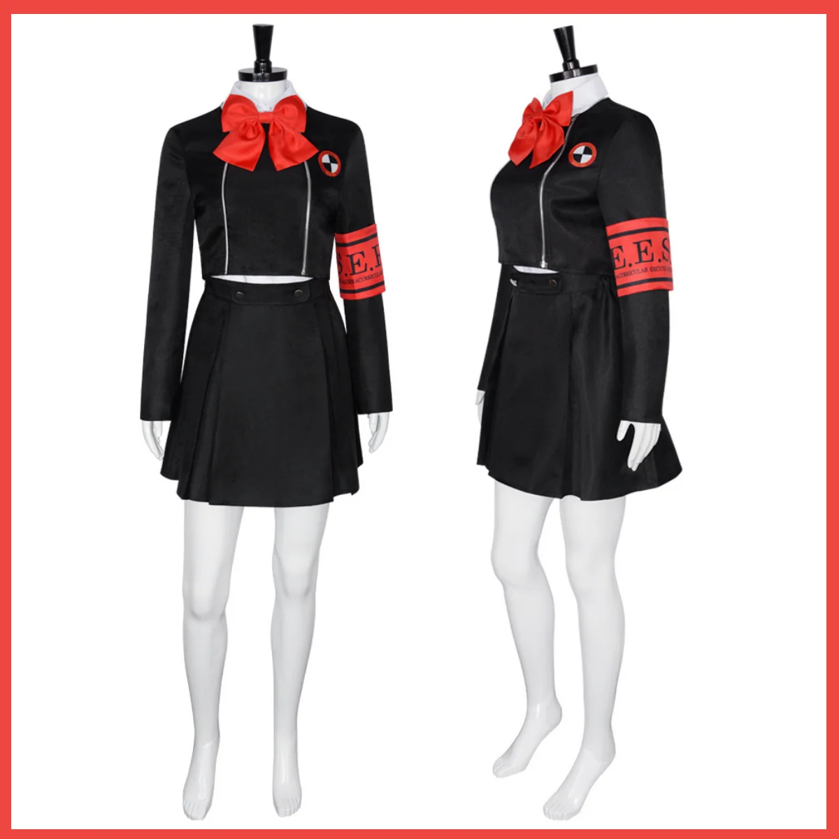 Anime Game Persona3 Aegis Aigis Cosplay Costume P3 Episode Aegis Wig Black School Uniforms Skirt Woman Lovely Campus Suit