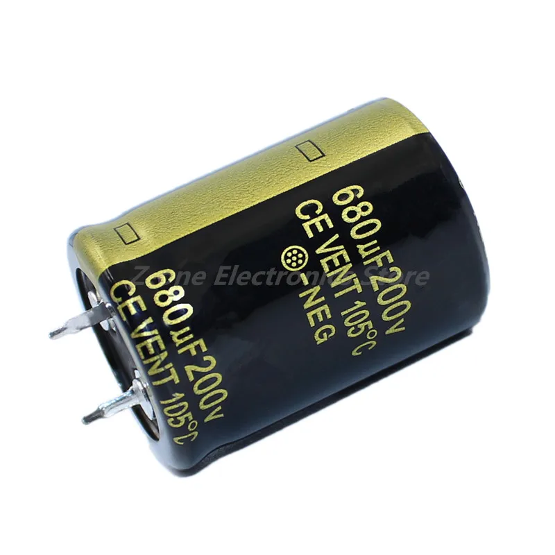 1-5pcs 200V680UF 200V 680UF 25X35mm High quality Aluminum Electrolytic Capacitor High Frequency Low Impedance ESR