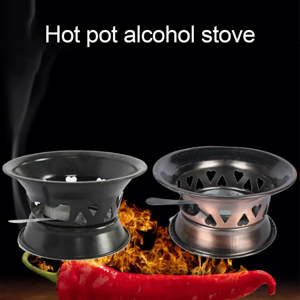 Mini Outdoor Camping BBQ Solid Alcohol Stove Household Spirit Burner Decoration Solid Alcohol Dry Boiler Base Outdoor Stove