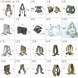 10Pcs Metal Rivets Universal Auto Front Console Dash Dashboard CD Panel Snaps Clips Retainer Metal Clip
