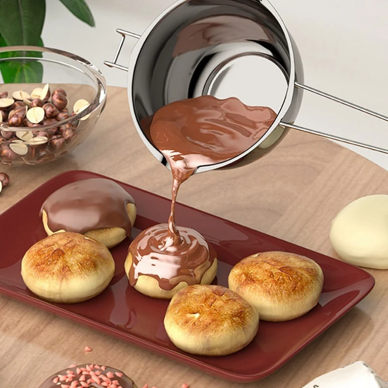 304ステンレス製のとろけるボウル,チョコレート,キャンディー,チーズ,バター,キャンドル,ワックス作り,1個