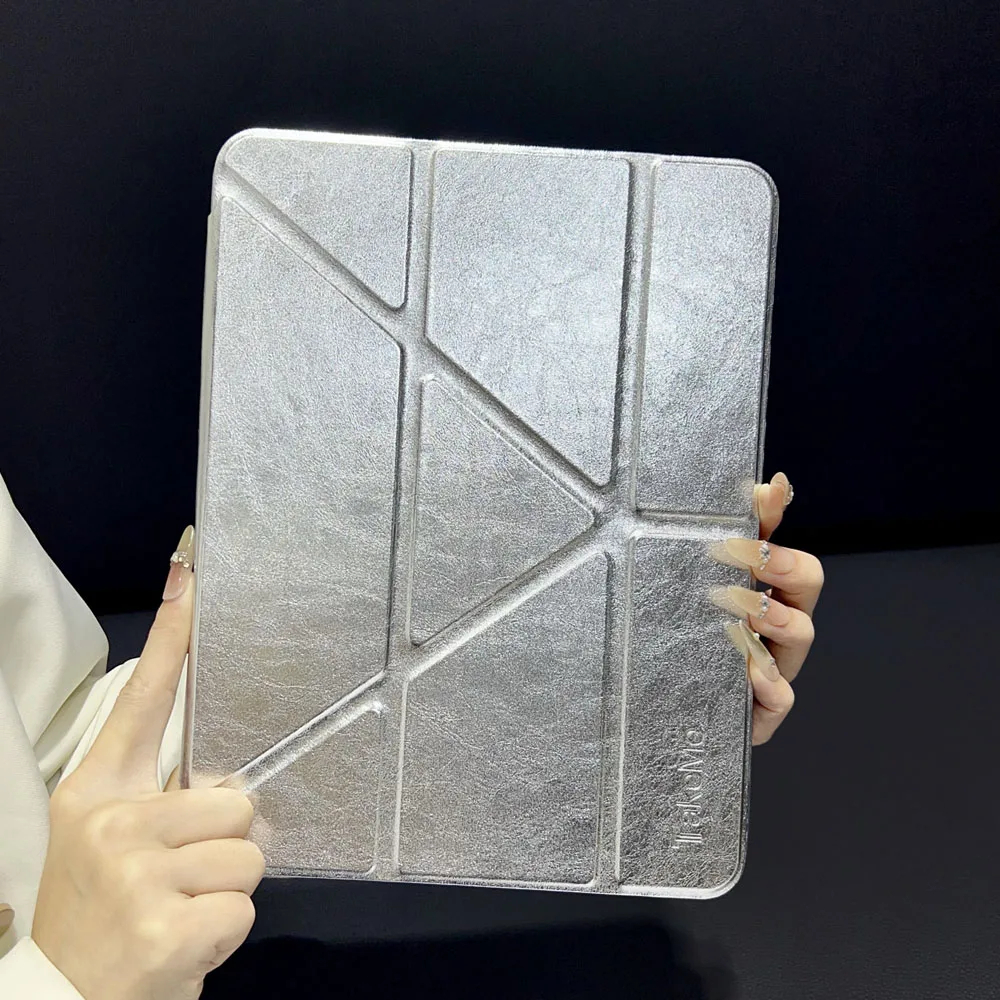 PU Tablet Case for iPad 11th A16 2025 Shockproof Protective Y-Fold Back Cover for iPad 10th 10.9 2022 A2696 A2757 A2777 Model
