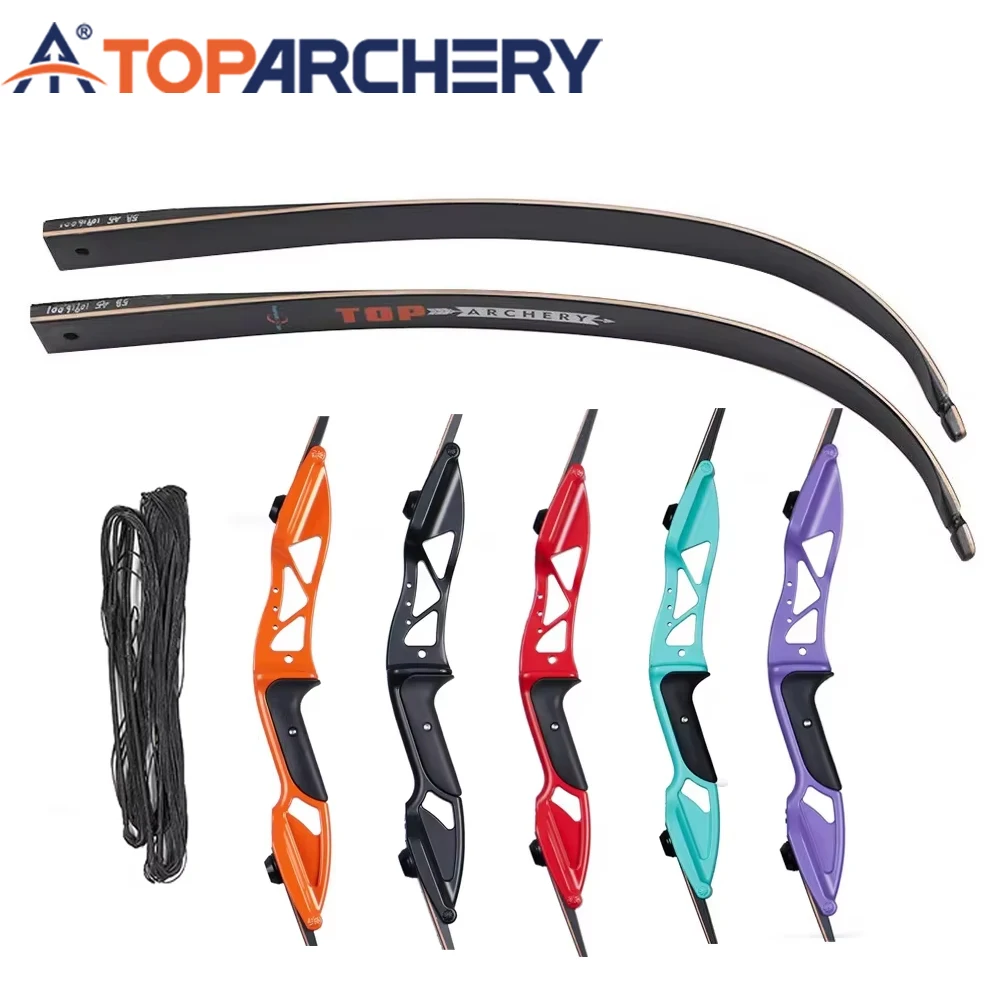 

Right Hand Archery Recurve, Bow Limbs, Carbon Bow Limbs for Shooting Practice, Bow String Hunting Accessories, 56in, 30-50lbs