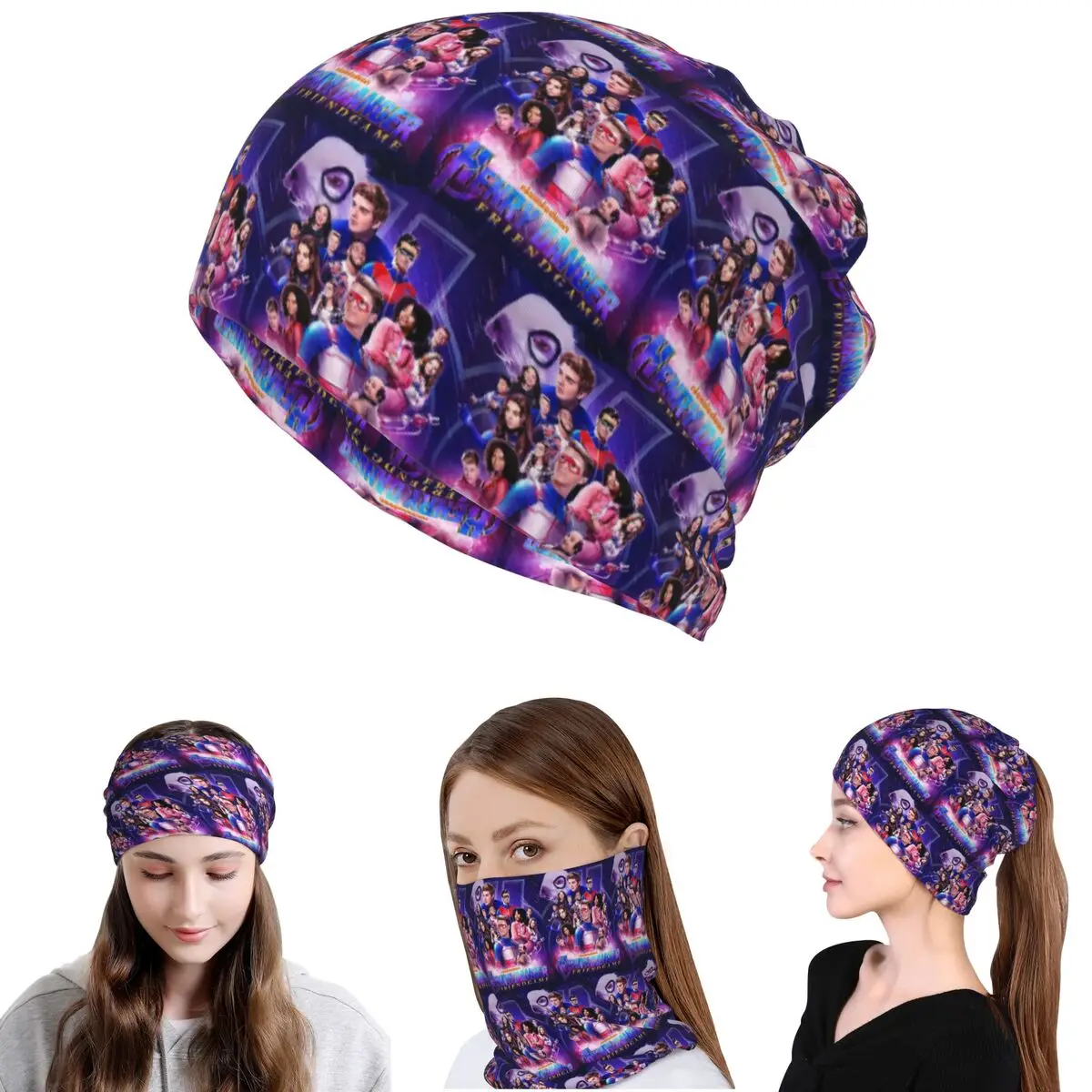 

Captain Henry And Kid Danger Bandana Neck Gaiter Wrap Scarf Multifunction Face Mask Beanies Hat for Men Women Adult Breathable