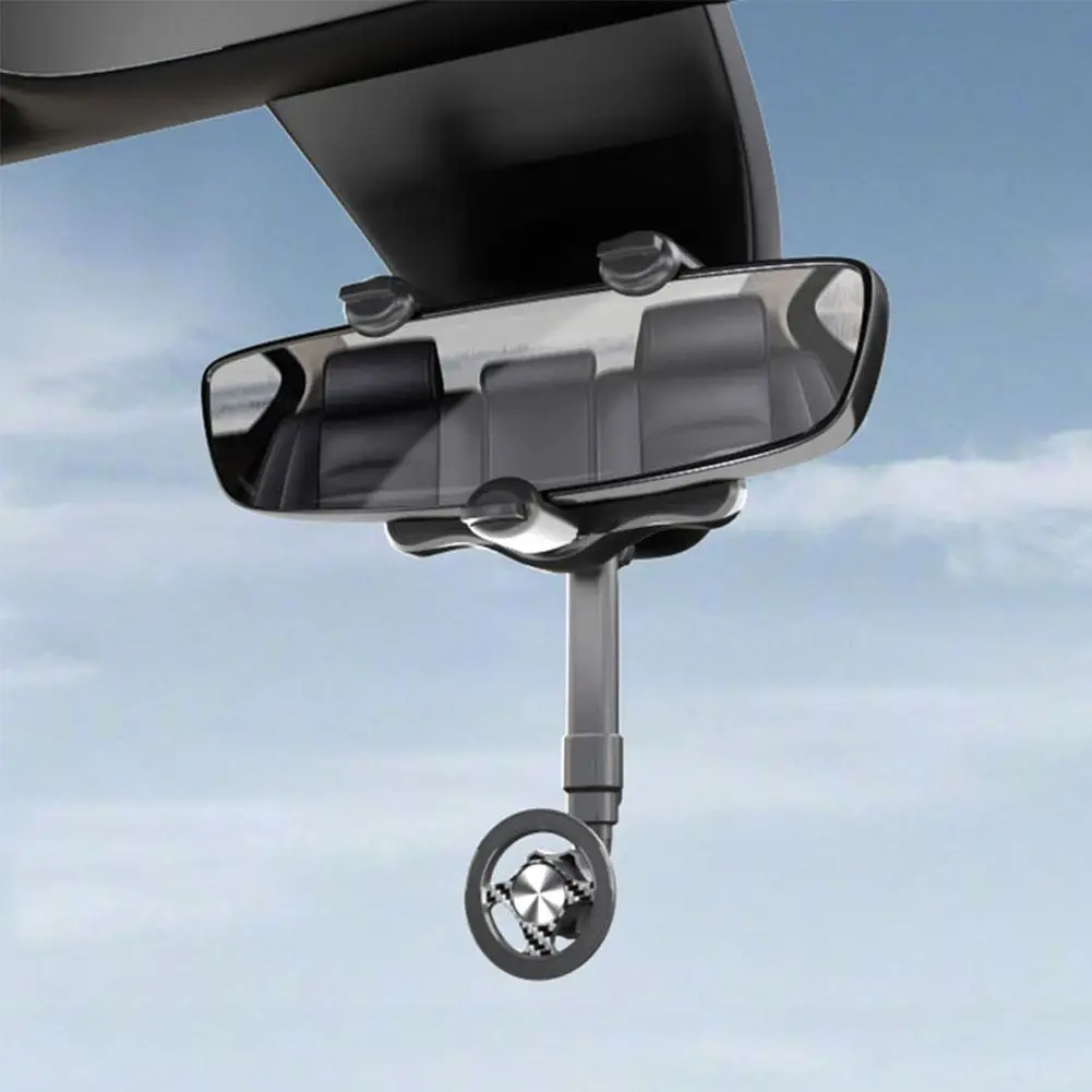 

Universal Car Rearview Mirror Magnetic Phone Holder 360 GPS Rotation Bracket Accessories Car Adjustable Degree Navigation X5T1