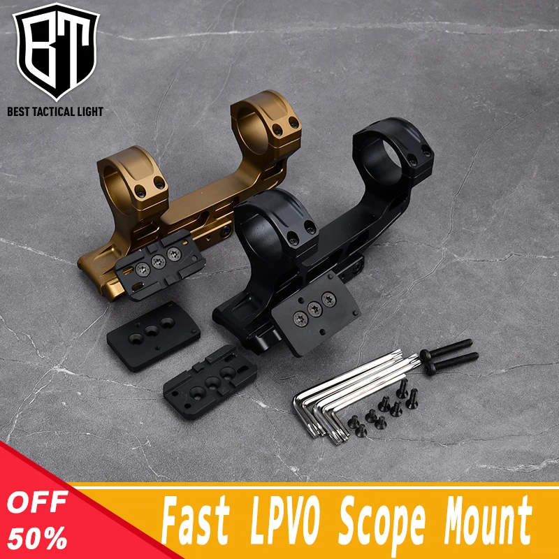 

Tactial Weapon Sight LPVO Offset Optic Mounts Plate Tactical AR15 Airsoft Accessroies Rings RMR For 20MM Picatinny Rail Base