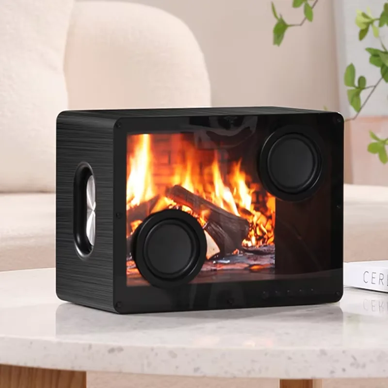 

Simple and Transparent Mirror Wireless Speaker with Ambient Light, Portable Desktop Computer, Creative Gift for Customers