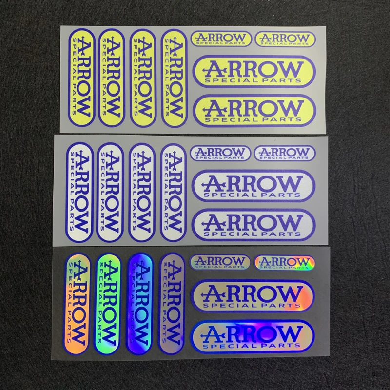 Motorcycle Refit Sticker Motorbike Car Decorative Exhaust Pipes Reflective Waterproof Decals Suitable For ARROW