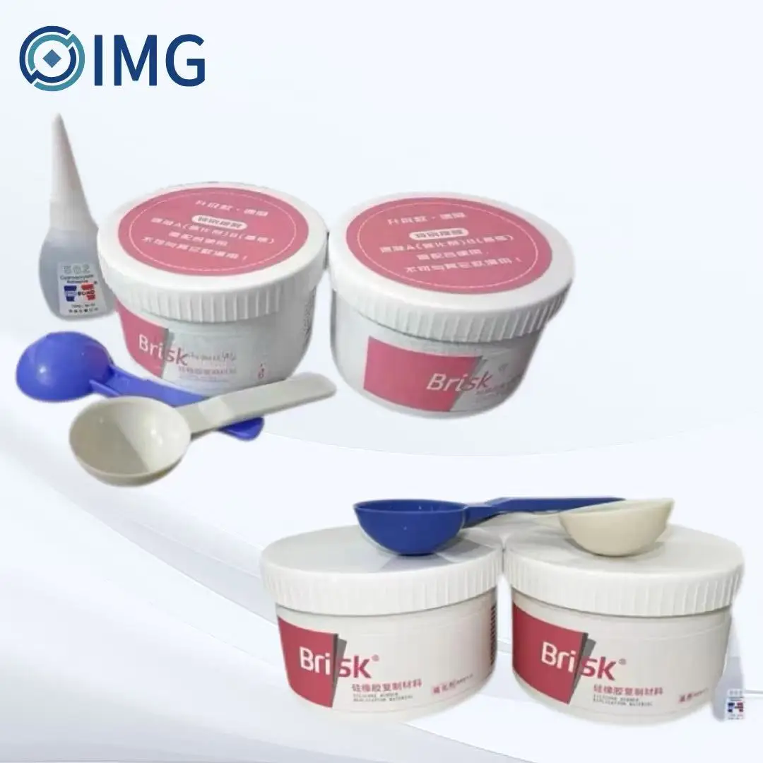 

Dental Silicone Rubber Impression Material Dental Mold Injection Silicone Rubber Dental Self-setting Silicone Rubber 500g+500g