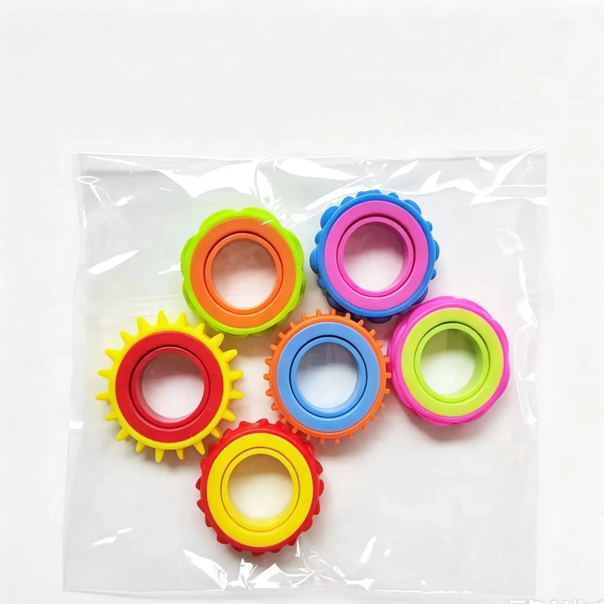 Rotating Sensory Fidget Ring New Fidget Toys Stress Relief Spinner Ring Portable Decompression Leisure Toy