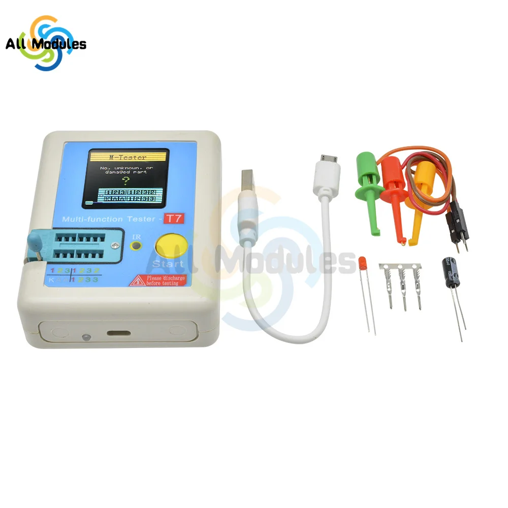 TC-T7-H TCR-T7 LCR-TC1 Transistor Tester Multimeter Colorful Display For Diode Triode MOS/PNP/NPN Capacitor Resistor Transistor