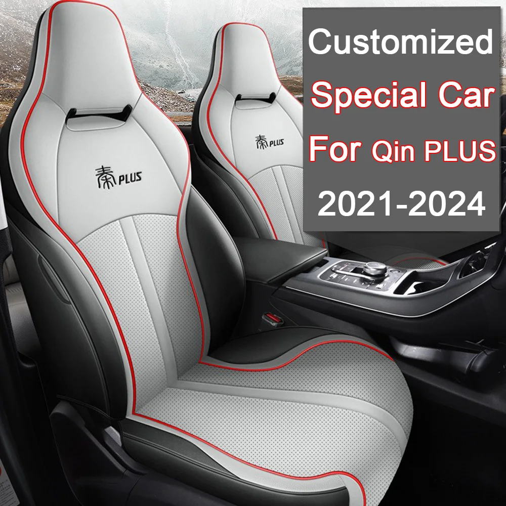 

Car Seat Covers For BYD Qin PLUS DM-i 2021 2022 2023 2024 byd Qin PLUS Full Covered PU leather Cushion Car Seat Protective Cover