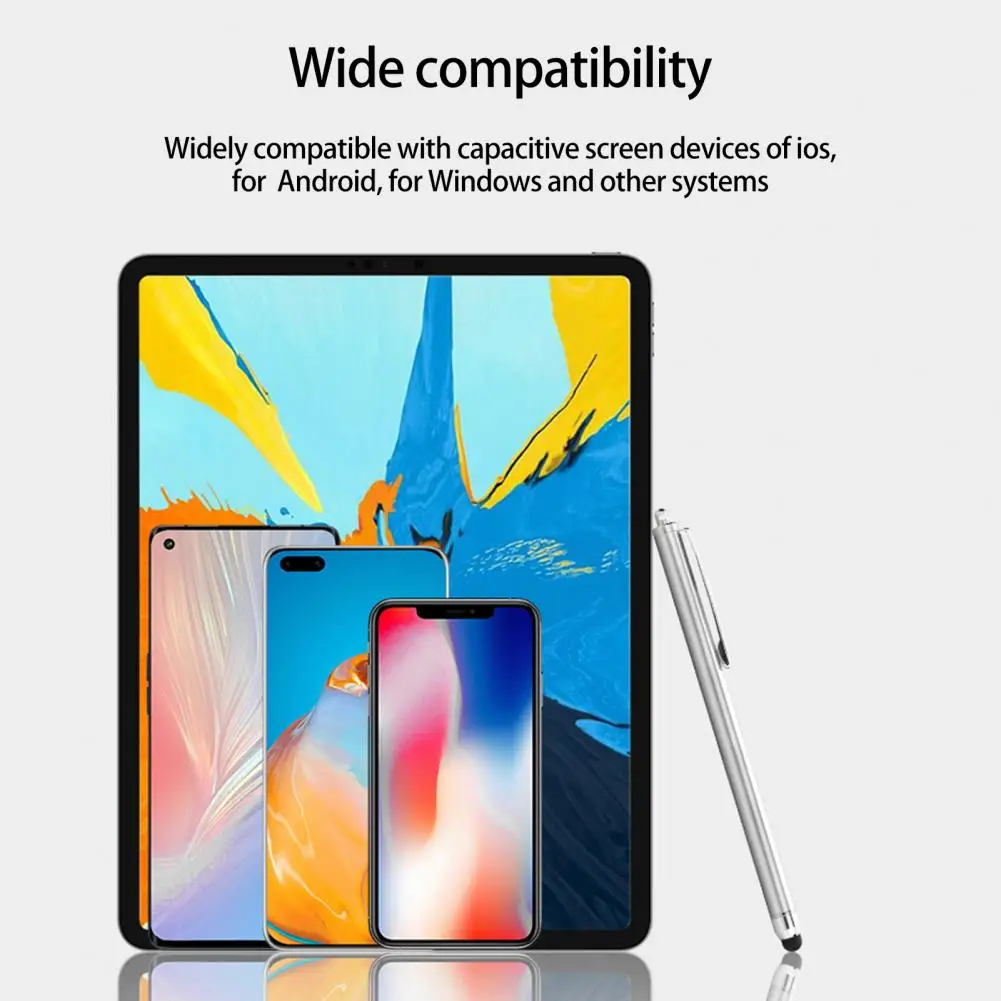 Wygodny długopis Stylus bez opóźnień z klipsem na długopis precyzyjne pióro pojemnościowe przenośne pióro pojemnościowe