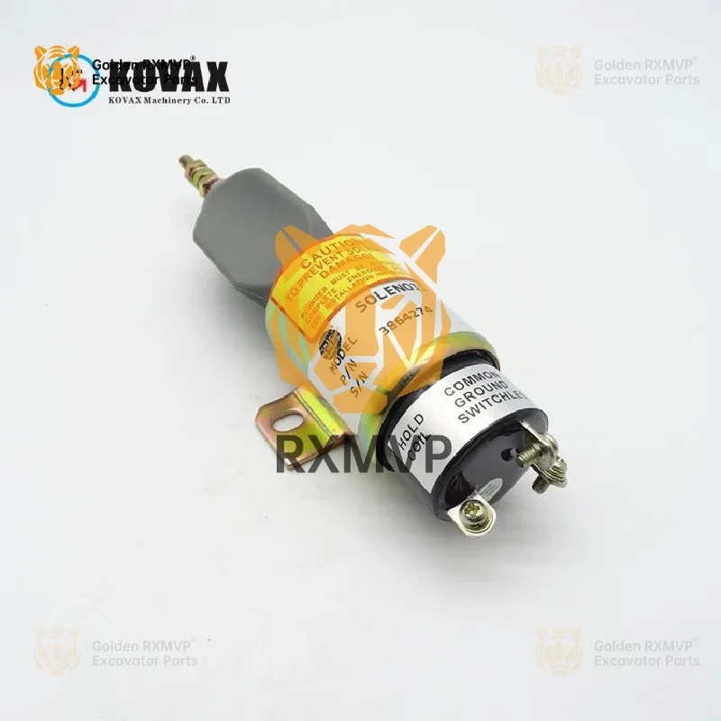 For Hyu-ndai Lonking 3864274 High Quality Flameout Solenoid Valve R225-7 Lg920d S6k Excavator Shutdown Switch