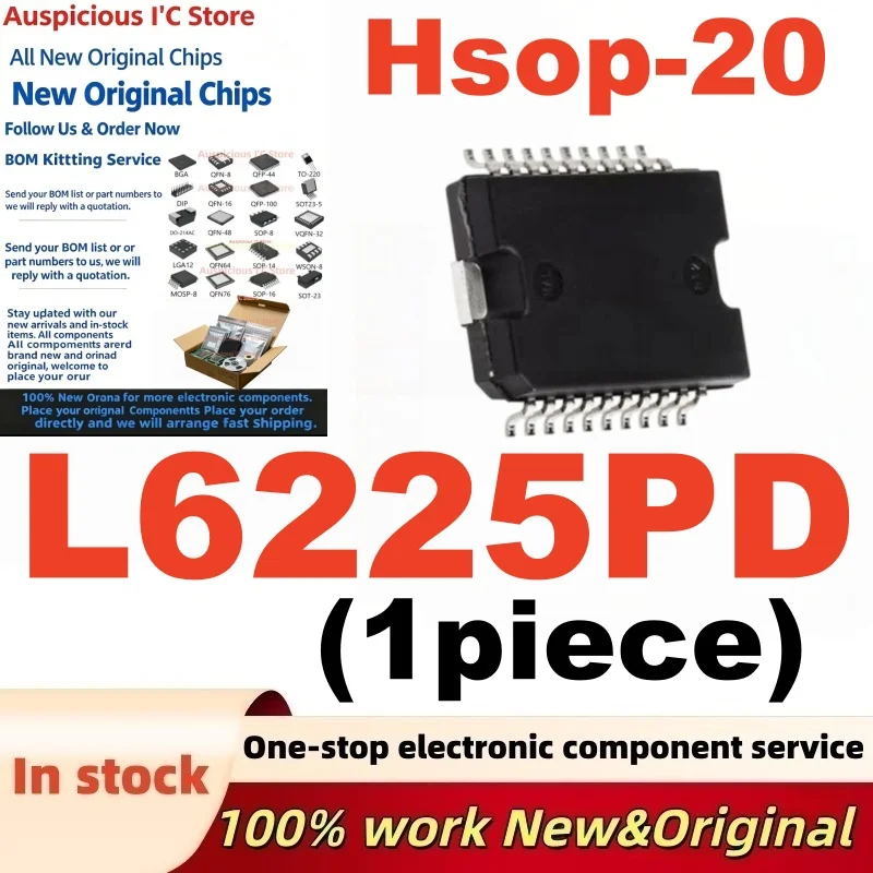 (1Pcs) 100%new L6225PDTR L6225PD HSOP-20