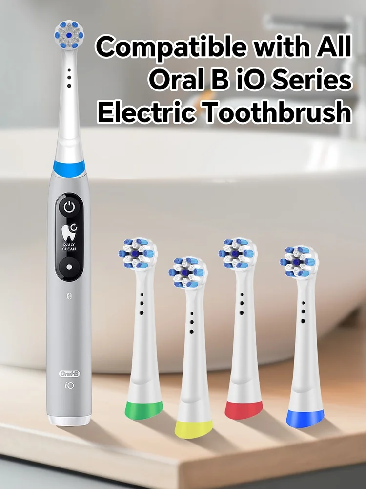 Kompatybilny z wymiennymi końcówkami szczoteczki do zębów Oral B iO, główka szczoteczki do zębów iO 2/3/4/5/6/7/8/9/10 — zdjęcie 2