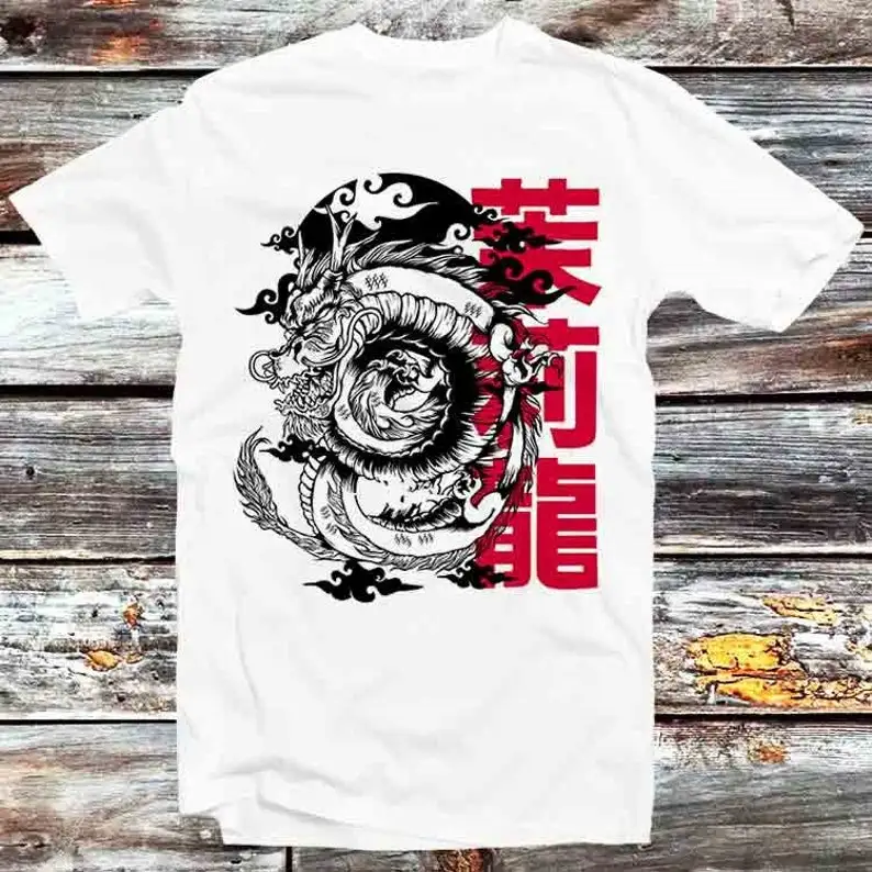 Jasmine Dragon Tea House Japanese T Shirt Vintage Retro Cool Gift Mens Womens Unisex Cartoon Anime Top Tee B688