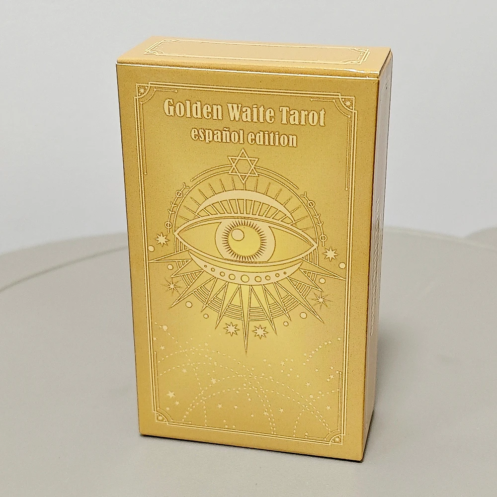 Golden Waite Tarot Spanish Language Español 10.3*6cm 78 Pcs Tarot Cards Pocket Edition