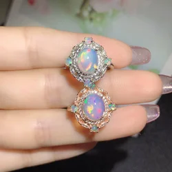 Australia Big Stone Opal Ring Match Stone Opal 925 Sterling Silver for Women Ring Free Shipping