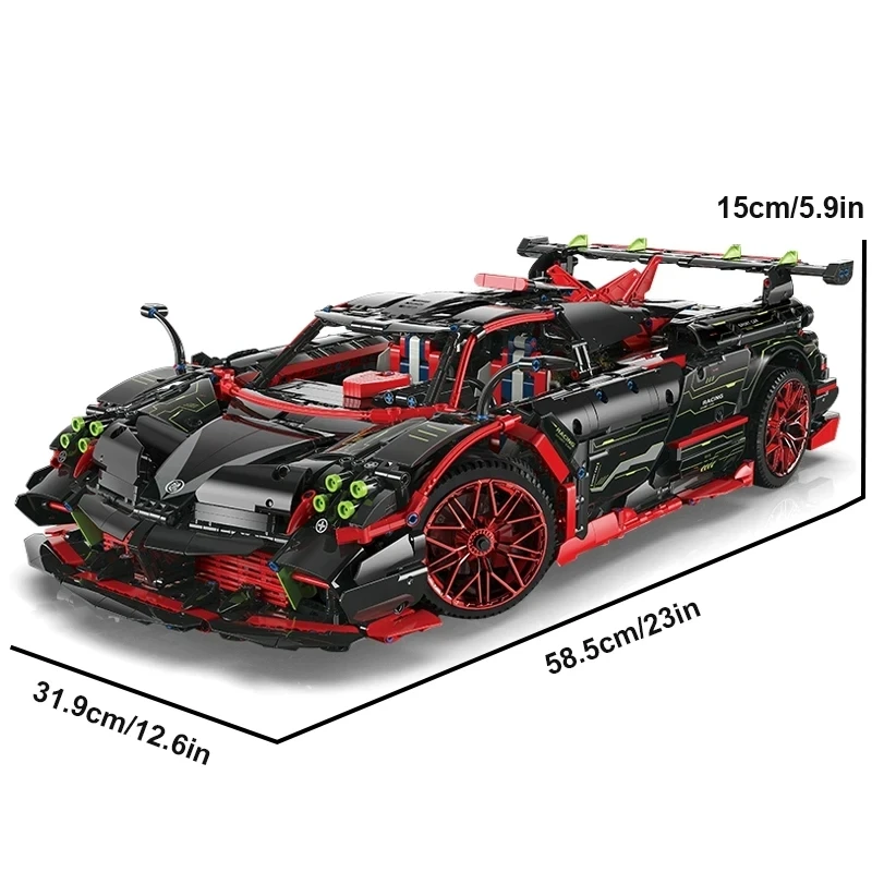 High-quality MOYU 88022 MOC Technical Super Sports Racing Car Model Building Blocks Brick Educational DIY Toy Birthday Gifts Kid