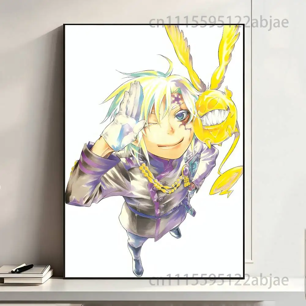 A-Allen Walker D G-Gray man Poster HD Art Sticky Wall Waterproof Home Living Room Bedroom Bar Aesthetic Decoration