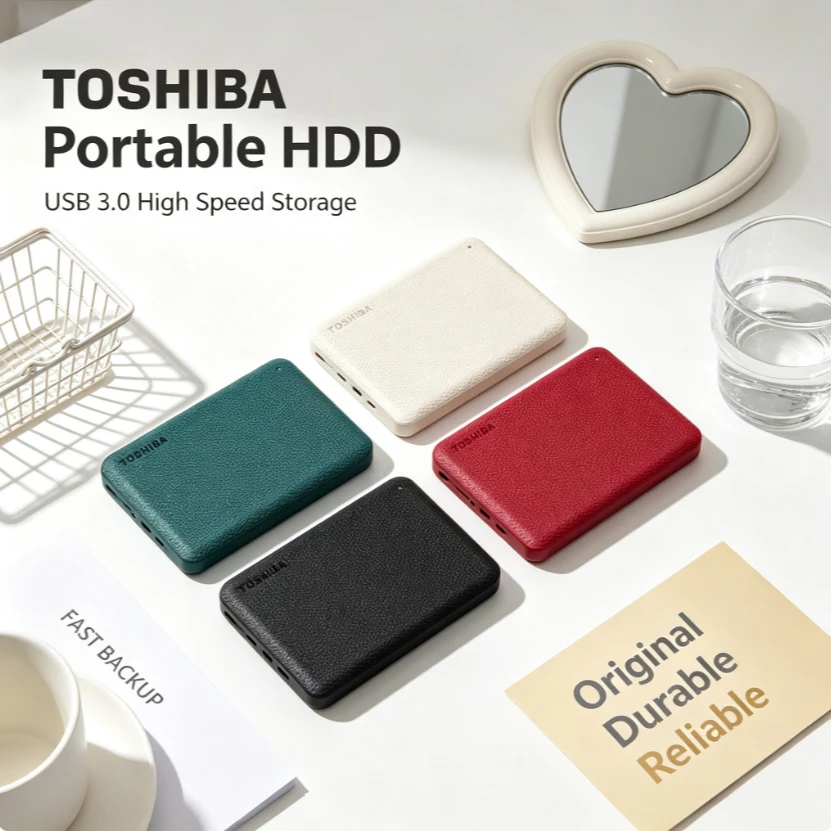 Original Toshiba V10 Portable External HDD USB3.0 Canvio Advanced Mobile Hard Disk For Notebook Computer File Storage Backup