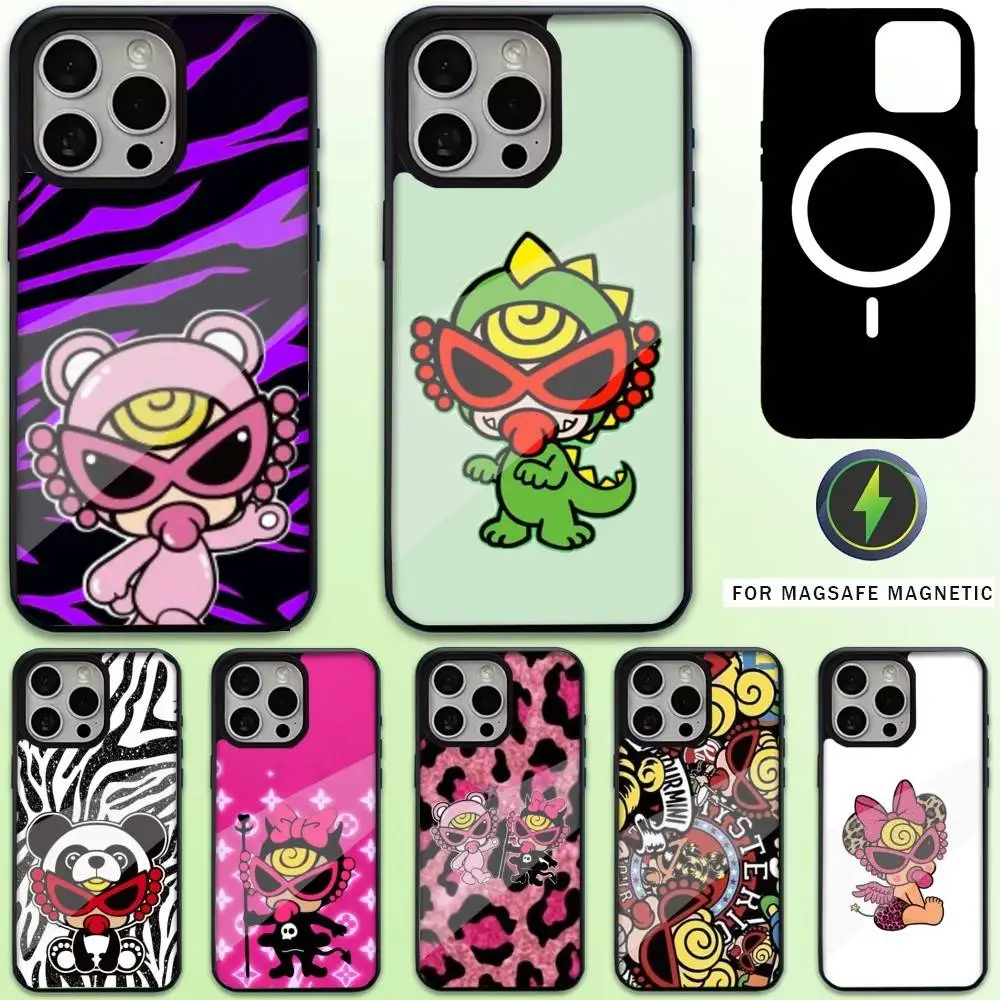 H-Hysteric M-Mini Capa de telefone para iPhone17,16,15,14,13,12,11 Plus,Pro Max Magnético Magsafe Carregamento sem fio