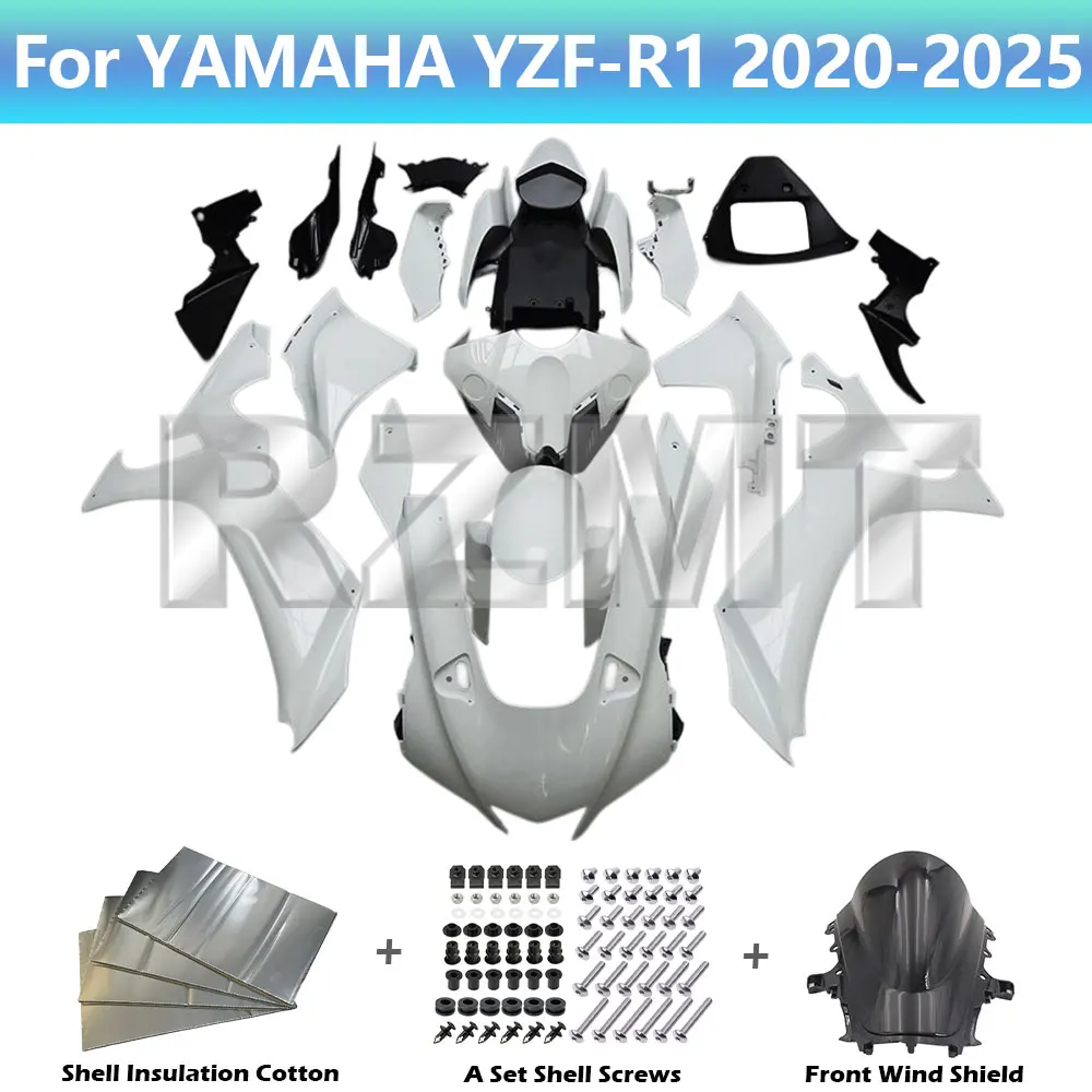 Motorcycle Fairing Set For YAMAHA YZF-R1 2020-2025 Unpainted Fairing Bodywork Components Pack