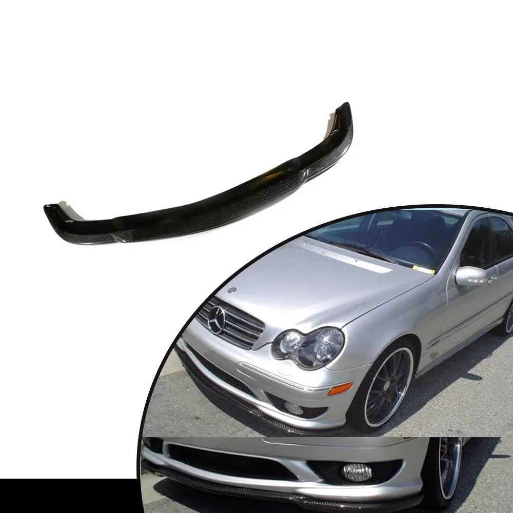 

ATV&UTVW203 Front Lip Carbon Fiber Front Car Bumper Lip Carlsson for Mercedes Ben Z W203 Lip