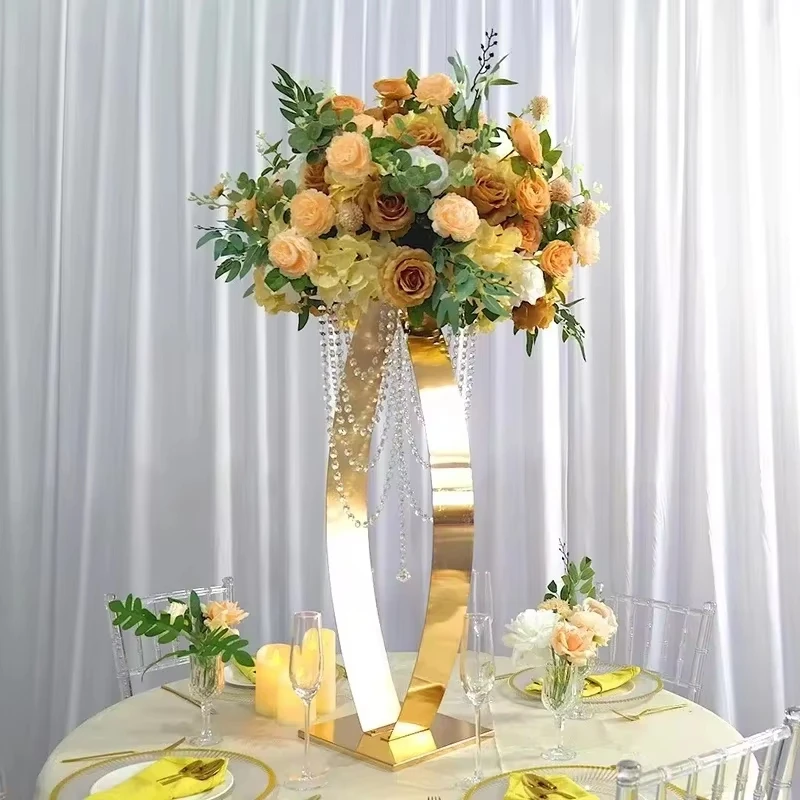 Neuer 30-Zoll-Metall-Blumenständer für Hochzeitsveranstaltungen im Freien, Partydekoration, Wegweiser-Blumenständer. – Detail 4