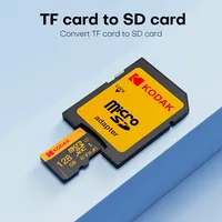Kodak Original Micro SD Memory Card High Capacity Flash 32GB Cards 64GB 128GB SDXC Class10 With SD Card Adapter for Camera Phone