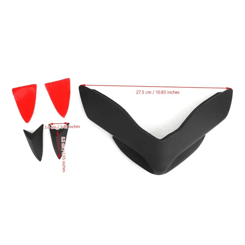 For KAWASAKI Z900 Z 900 z900 2017 2018 2019 Front Fairing Aerodynamic Winglets Front Beak Nose Cone Extension Cover Extender