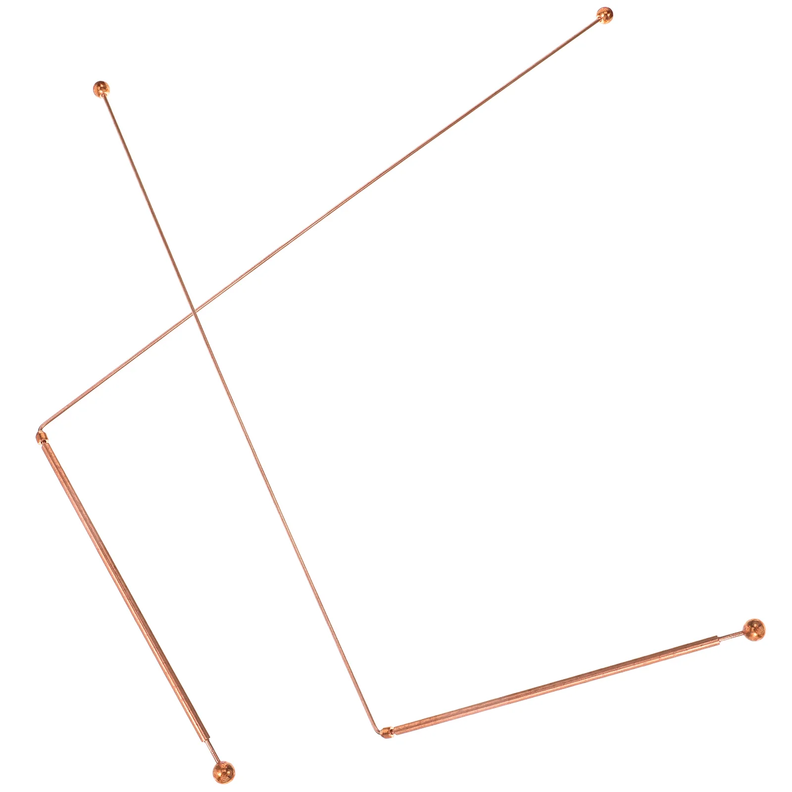 2 pezzi di strumento per rabdomante domestico perline rotonde rotanti aste per rabdomanzia attrezzatura paranormale spirituale