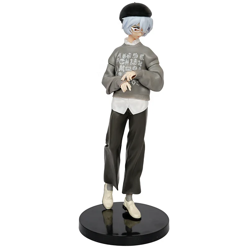 NEON GENESIS EVANGELION Ayanami Rei Figure Ver.RADIO EVA Fashion Shirt Hat Dress Up Model Toy Gift Collection Aciton Figure