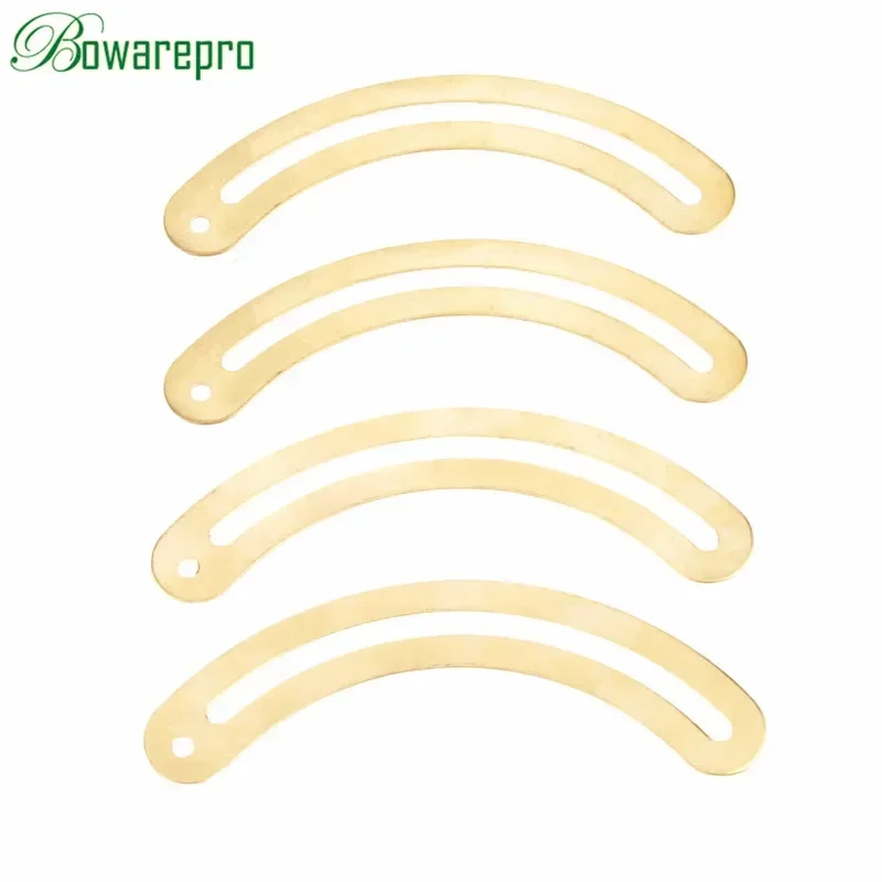 bowarepro Curved Wooden Wine Box Cases Large Recurved Hinge Drawer Decorative Hinges for Jewelry Boxes Furniture Fittings 4Pcs