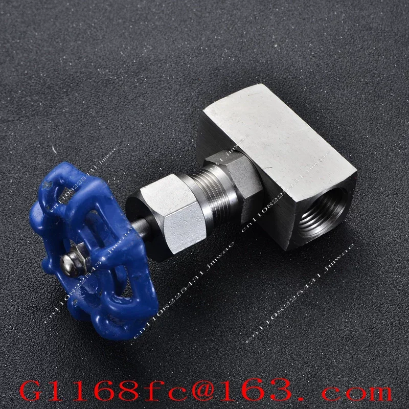 Stainless Steel 304 Thread Needle Valve J13w-160p Internal Thread High Pressure Stop Valve 4-point Instrument Valve DN10 15 Part