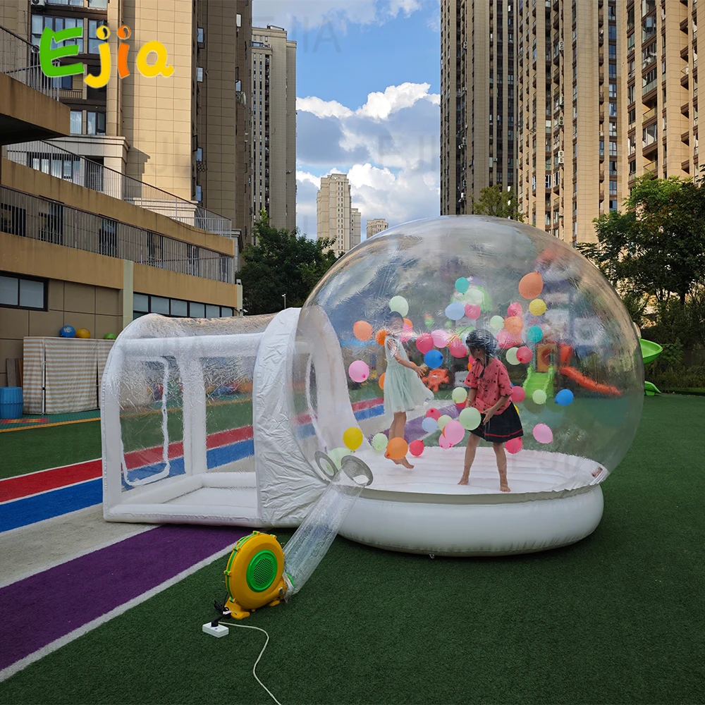 

10ft /3M Stock Kid's Play Jumping Inflatable Balloon Bubble House With Blower Trampoline Jumping Garden Inflatable Bubble House