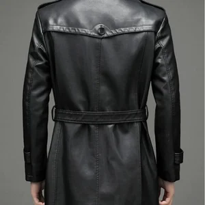 2023 الخريف والشتاء معطف جلدي طبيعي ملابس رجالية شتاء جديد سميكة دافئة من جلد الغنم سترة عارضة كبيرة الحجم للرجال خندق أفضل 10 معاطف شتوية من جلد الغنم للرجال مبيعا - No4